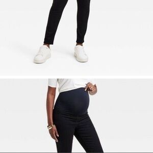 High-Rise Over Belly Skinny Maternity Pants - Isabel Maternity by Ingrid &